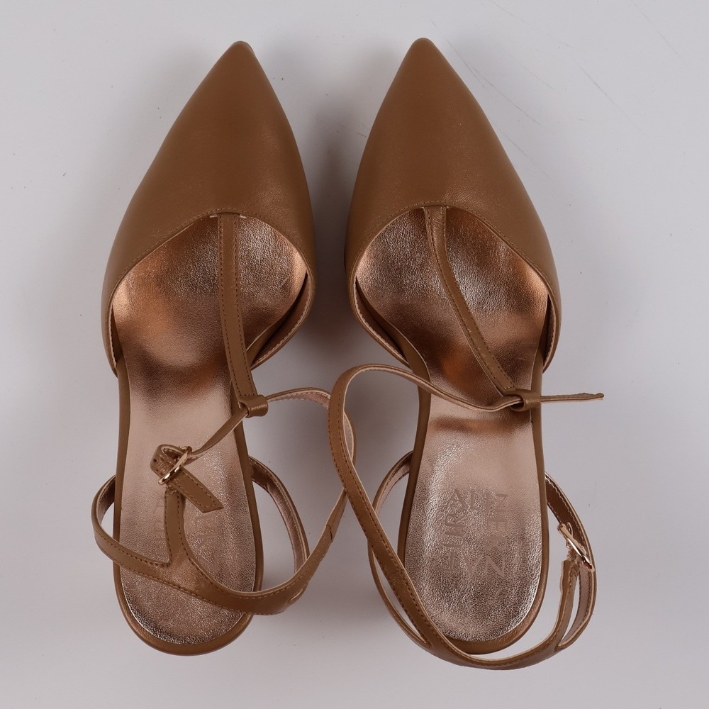 Naturalizer Heels Astrid Cafe Brown Solid 7 M NWT
